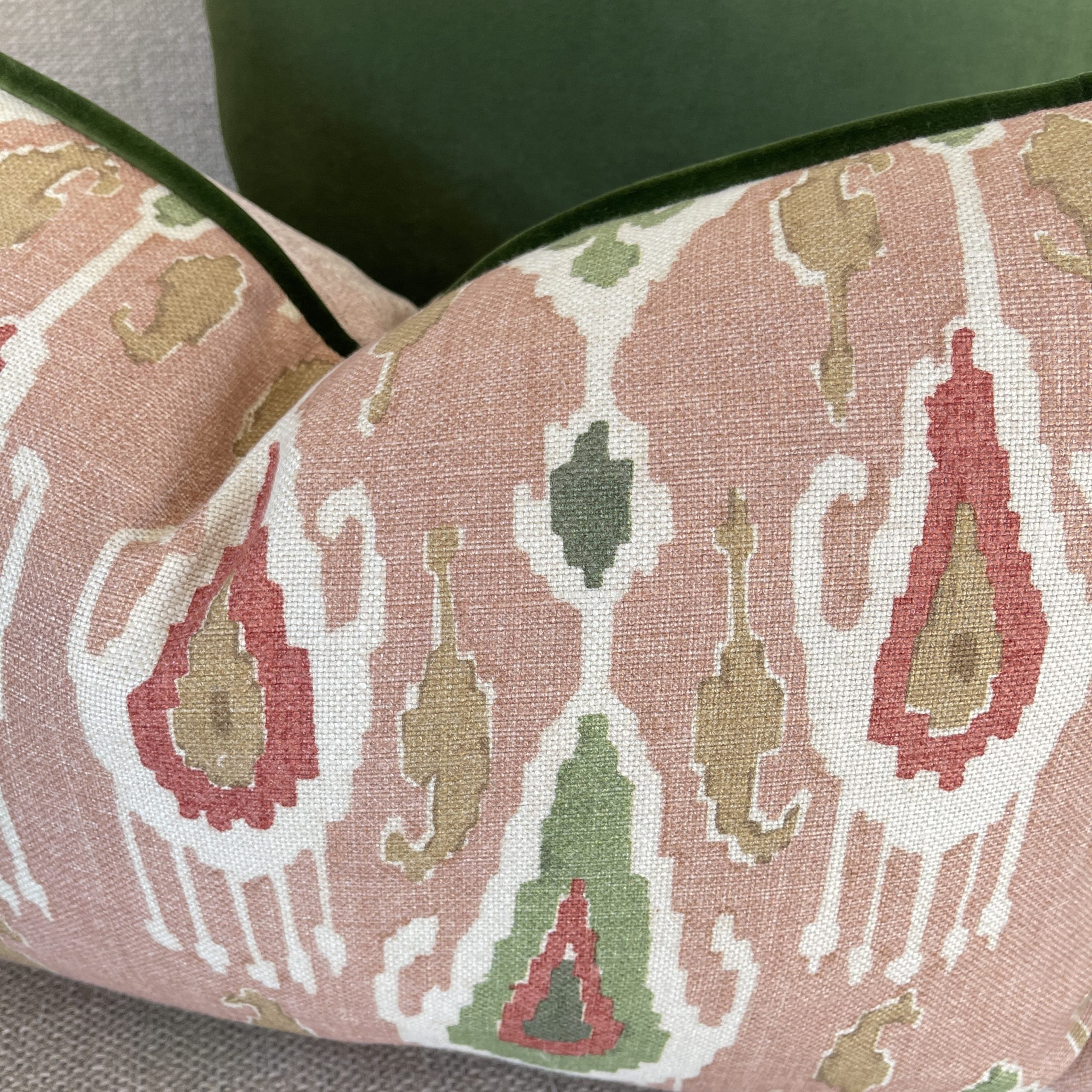 classic fabric patterned cushion